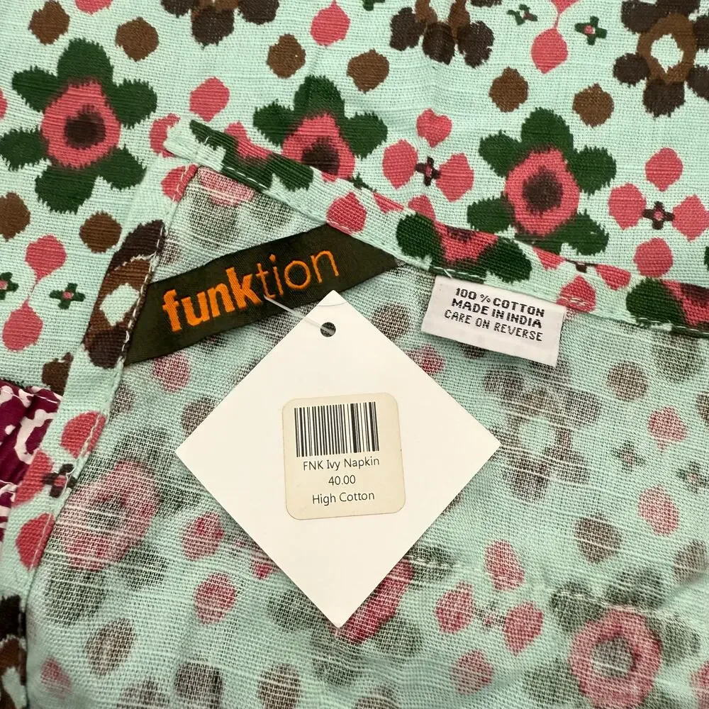 FUNKTION Ivy Floral Print Napkins Set of‎ 3